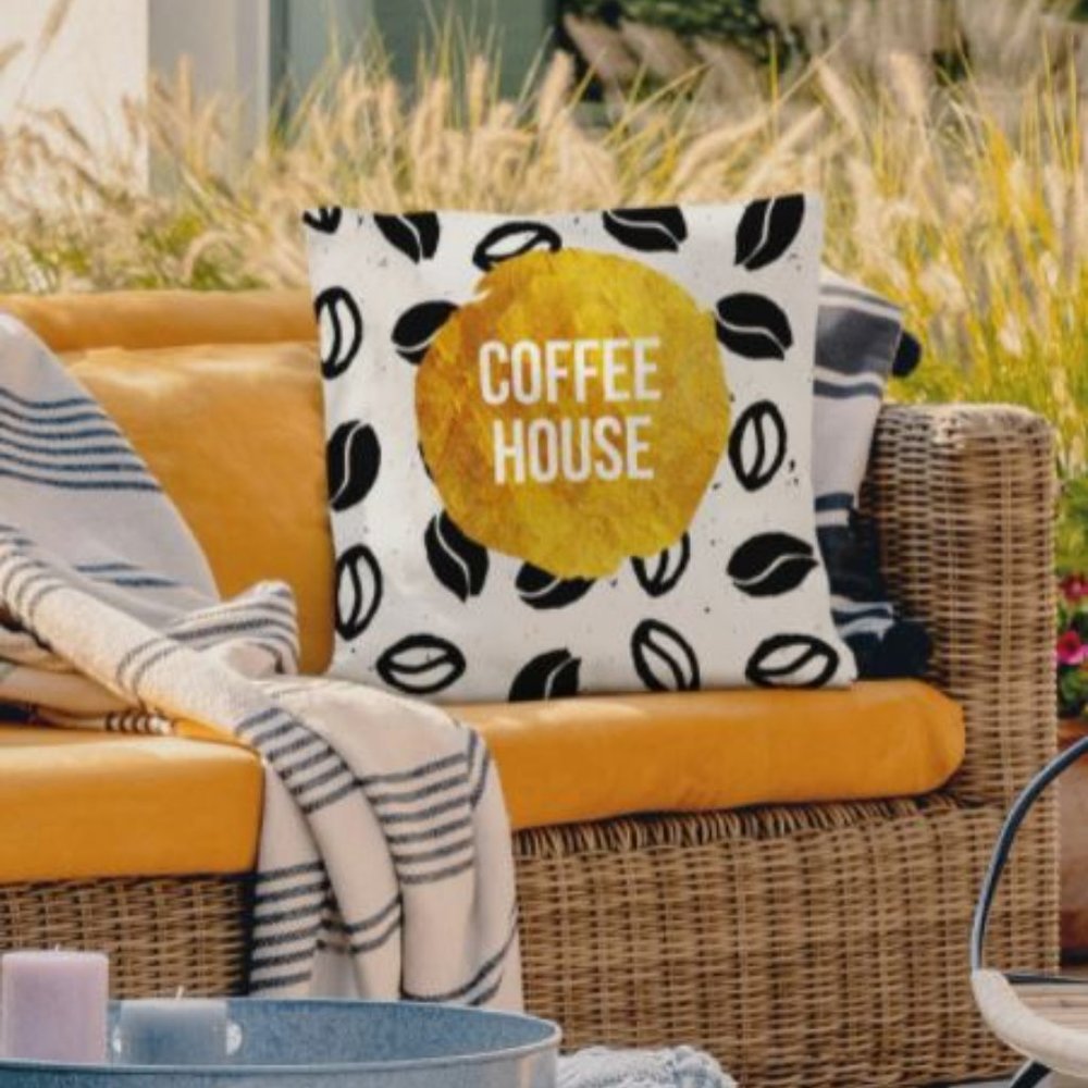 Coffee throw pillow - Picture 3 of 4